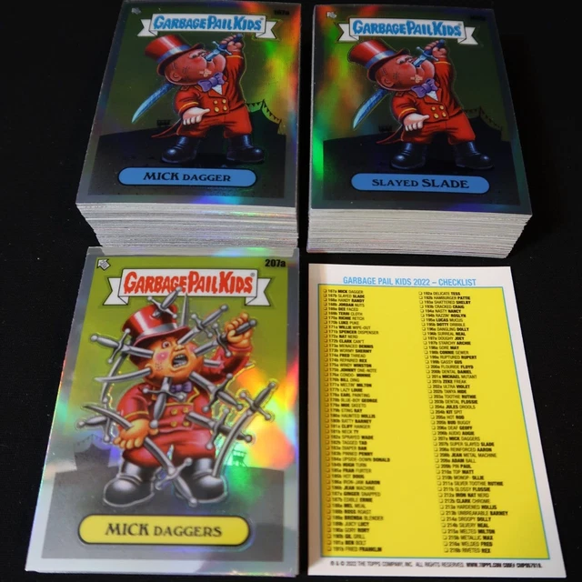 2022 Garbage Pail Kids Chrome 5 100 Card Refractor Set 5Th Series 1986 Gpk