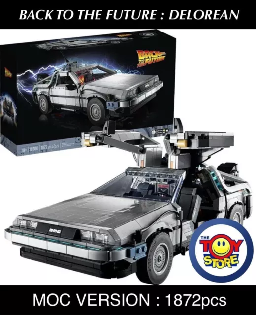 MOC VERSION Back to the Future Time Machine DELOREAN 1872pcs NEW NO BOX