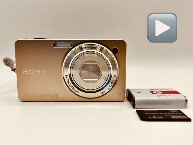 SONY CYBER‑SHOT DSC‑WX1 Gold 10.2 MP 5× Zoom Tested FROM
