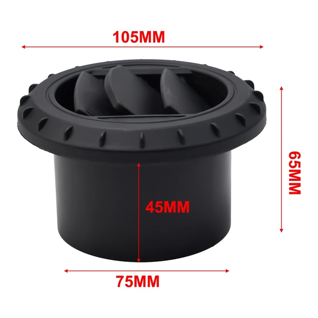 Tuyau Conduit Chauffage Diesel 75mm - Longueur Télescopique (60 à 300 Cm) - Aluminium - Pour Webasto, Dometic 5kW