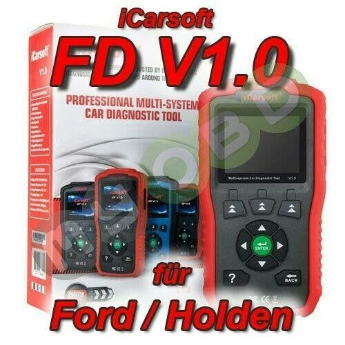 Dispositivo diagnostico professionale iCarsoft FD v1 per Ford Holden OBD 2 diagnostica airbag ABS e molto altro