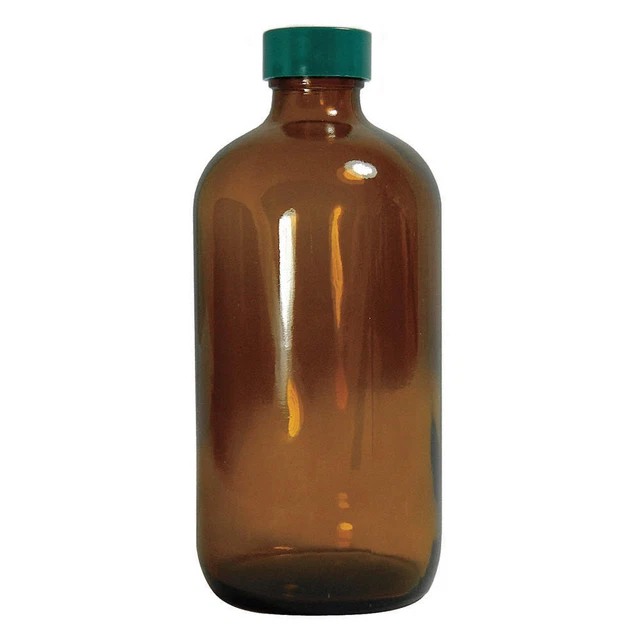 QORPAK GLC-01947 Bottle,240mL,Glass,Narrow,PK24