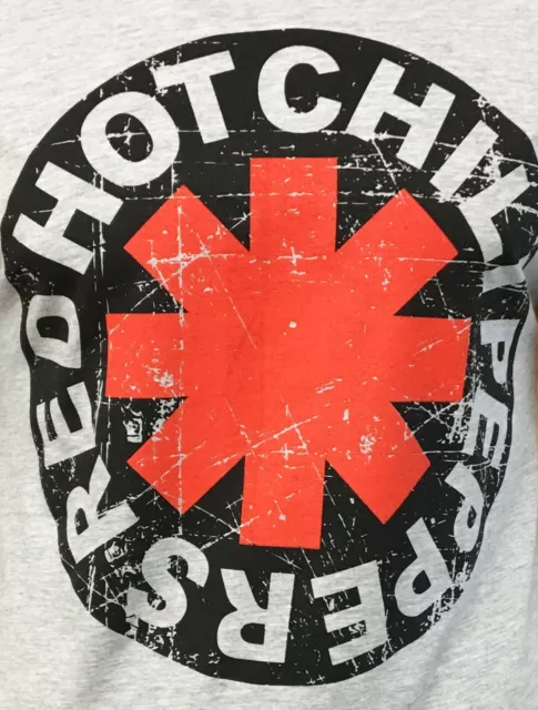 RED HOT CHILI PEPPERS T-shirt -RHCP - Vintage -Lollapalooza Gray w/ Black Logo 3