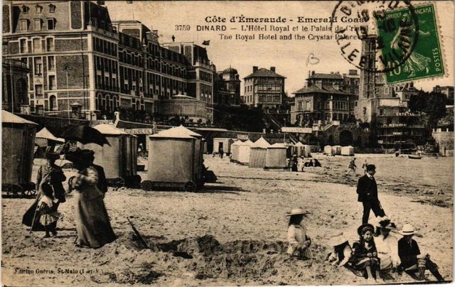 Carte Postale Ancienne Dinard - Hôtels Moderne Et Terminus Réunis, édition Clabeek - Années 1900