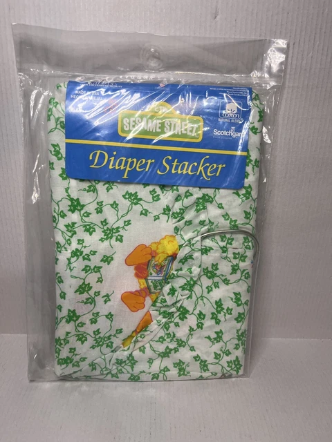 Vintage 1996 Sesame Street Big Bird Diaper Stacker NEW Riegel #201934
