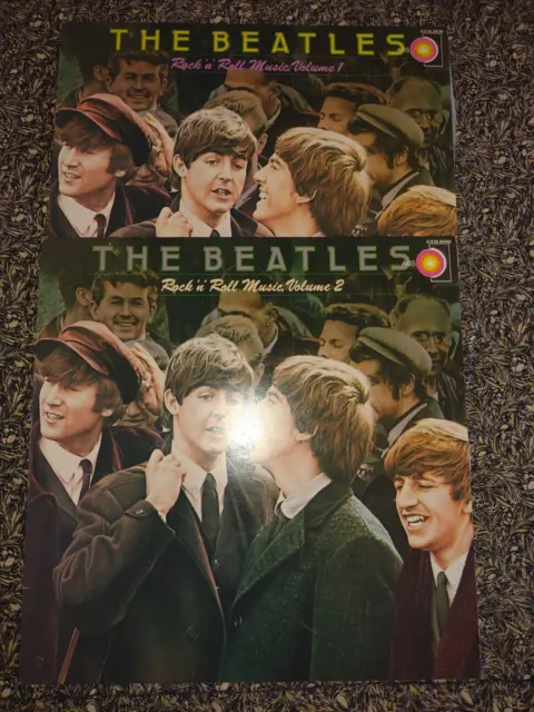 THE BEATLES ROCK N ROLL MUSIC VOLUME 1 + VOL 2 - BEST HITS paul mccartney RECORD