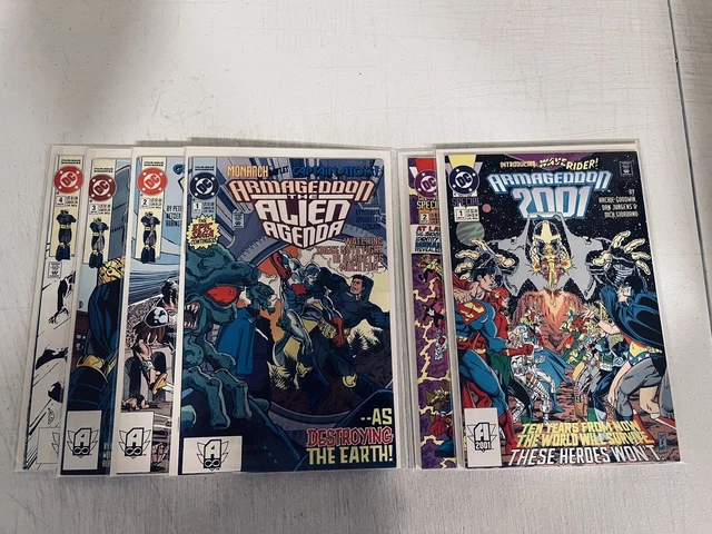 6 Armageddon 2001 #1-2 / Alien Agenda 1-4 Complete Sets Dc 1991 1St Monarch Vfnm