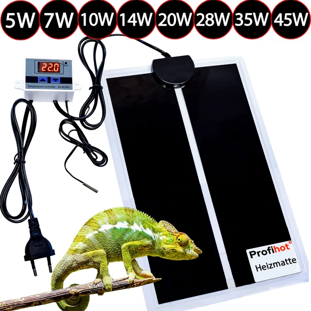 HEIZMATTE MIT THERMOSTAT Sämling Pet REPTILE wärmematte TERRARIUM pflanzen 545W EUR 11,99