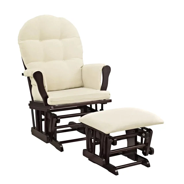 Glider Chair And Ottoman Nursery Rocking Furniture Baby Nursing Rocker Seat