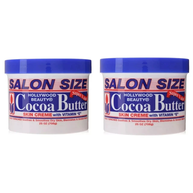Crème Pour Le Corps Hollywood Beauty Au Beurre De Cacao & Vitamine E - 7.5 Oz