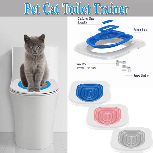 CAT TOILET TRAINER Kit Litter Box Cat Toilet Mat Pet Seat Toilet