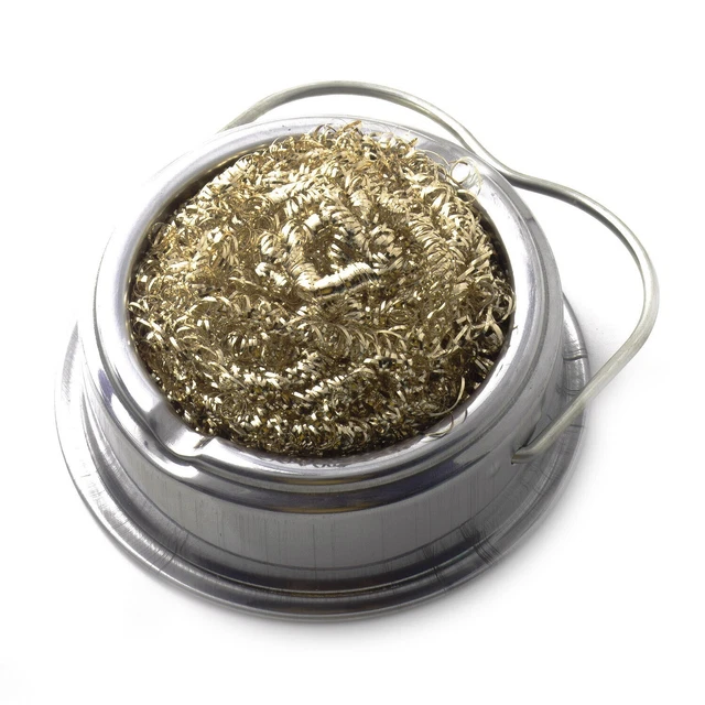 Brass Wool Soldering Iron Tip Cleaning Ball Refill Cleaner Scrubber Cleaner Tool