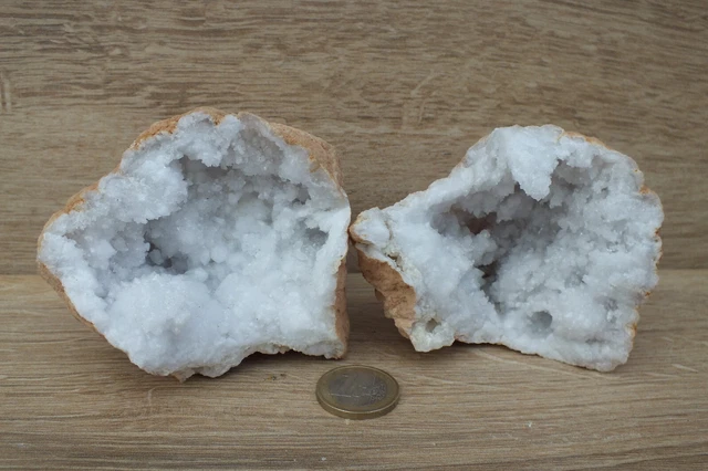 Quarz Druse Geode Marokko PAAR 0,64 kg (705)