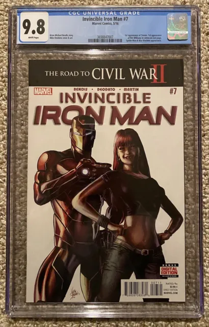 Invincible Iron Man #7 CGC 9.8, 1-8 & 10-14 (13 books)🔥Riri 1st Cameo & 2nd App