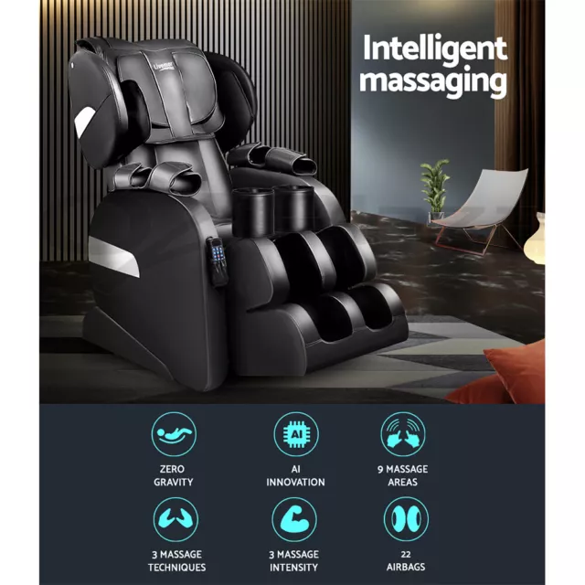 Livemor Massage Chair Electric Recliner 22 Nodes Shiatsu Home Massager Belmue 2