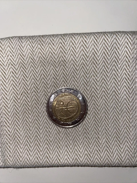 Pièce rare de 2 euros - Commémorative république française - UEM 1999 -2009