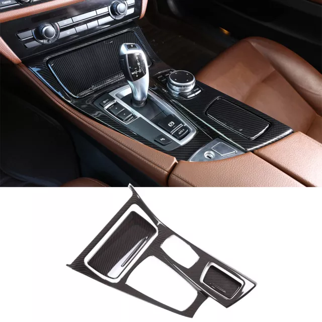 Für BMW 5 Series F10 F07 2011-2017 Carbon Fiber Center Console Gear Shift Panel