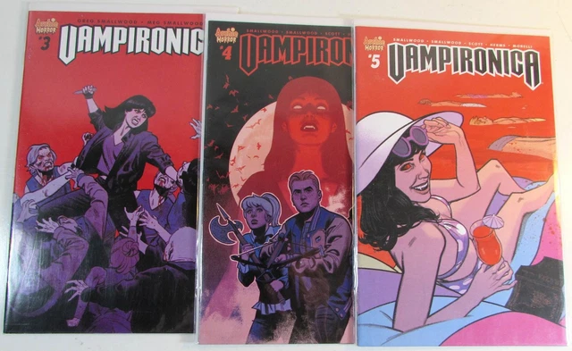 Vampironica Lot of 3 #3,4,5 Archie Comics (2018) NM- 1st Print Comic Books