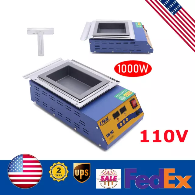 Lead Free Solder Pot 110V 1000W Soldering Desoldering Bath Titanium Plate Square