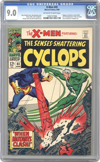 Uncanny X-Men #45 CGC 9.0 1968 1092157006