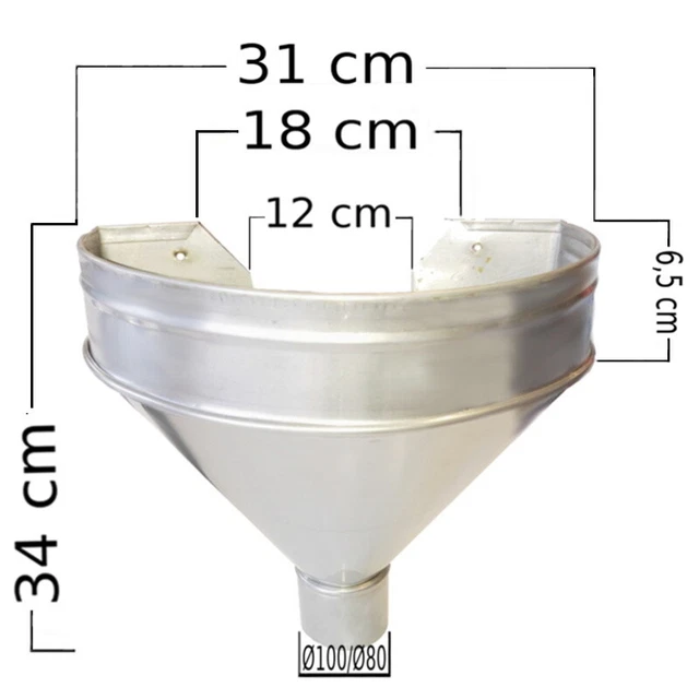 FIRST PLAST Adattatore da tubo ovale a tondo per tubo pluviale By First Corporation