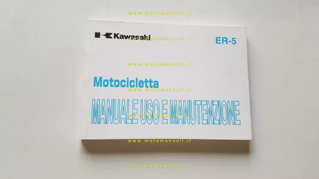 Kawasaki ER-5 500 2002-3 manuale uso manutenzione originale italiano