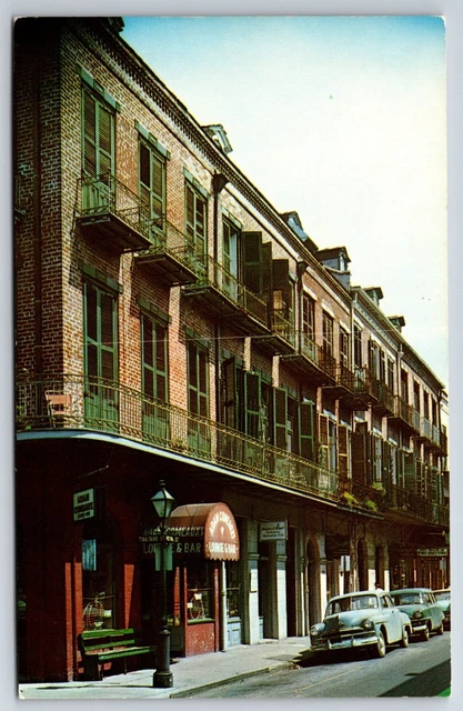 Toulouse & Royal Streets New Orleans Louisiana Adam Comeaux's Old Cars Postcard