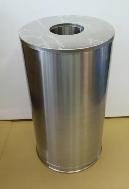 United Receptacle CC16SSSGL Fire Fighter Self Extinguishing Waste Trash Can 29"