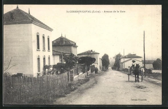CPA Saint-Germain-Laval, Avenue de la Gare