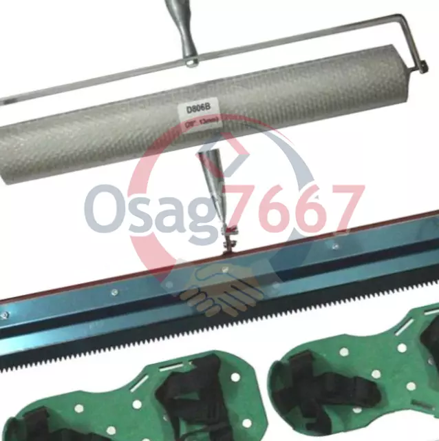 Kit de herramientas autonivelante de cemento pintura de piso epoxi hoja de rodillo construcción de picos
