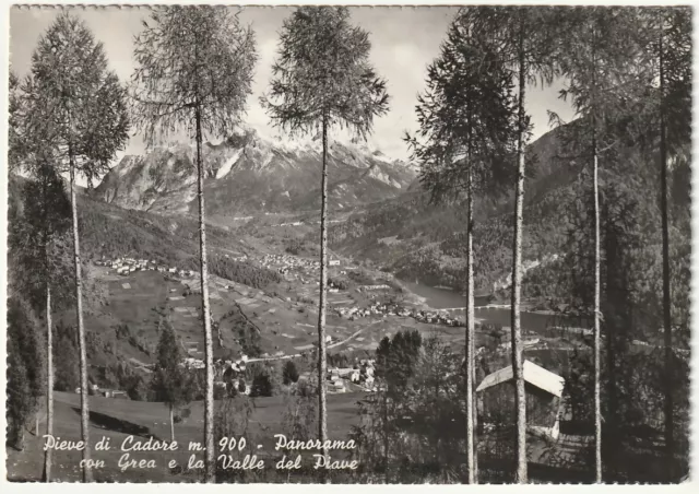 Pieve Di Cadore - Belluno - Panorama Con Grea E Valle Del Piave - Viagg. -7422-