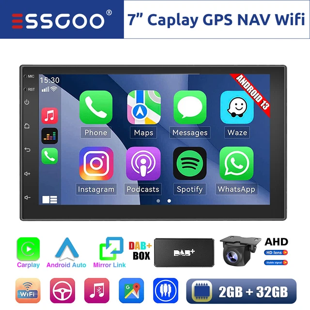 EUWLY Autoradio Android 13 Per Mercedes Classe C W204 – GPS, DAB+, WiFi E 2GB RAM Per Un’Esperienza Smart!