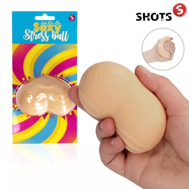 S-Line Palla Anti-Stress forma testicoli Sexy Balls Shape Stress Ball antistress