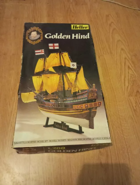 maquette  HELLER  bateau / Voilier    Golden hind    1/200