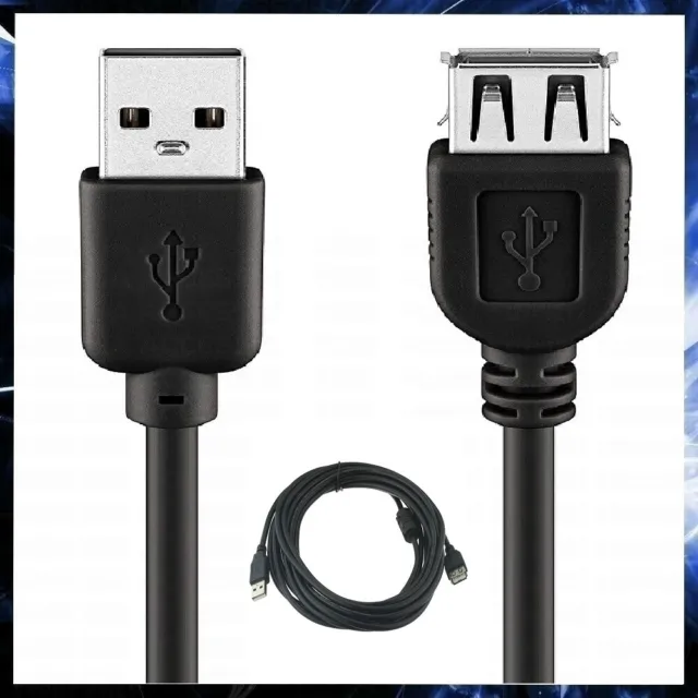 CAVO PROLUNGA USB MASCHIO FEMMINA 5 METRI CAVETTO FILO 5mt CONNETTORE VELOCE 2.0