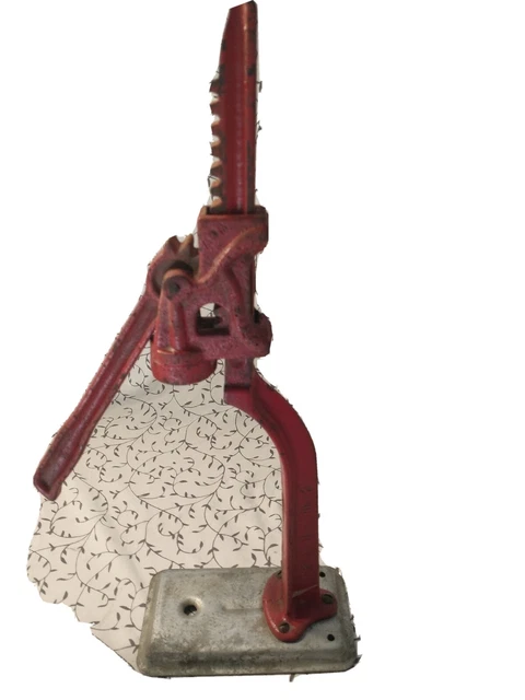 Vintage Red Bottle Capper Press Home Beer/Soda