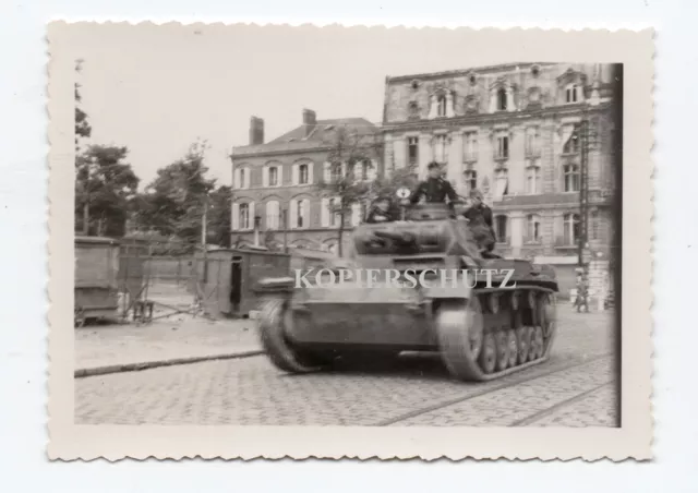 b18-Frankreich 1940 Vorm. SDkfz Panzer Tank Sturmgeschütz Panzersoldat Wegweiser