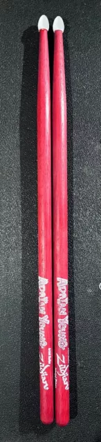 Zildjian Adrian Young Signature Nylon Tip Drum Sticks Red