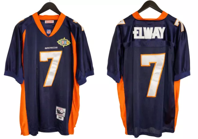 Hommes Mitchell & Ness John Elway Super Bowl NFL 1997 Broncos