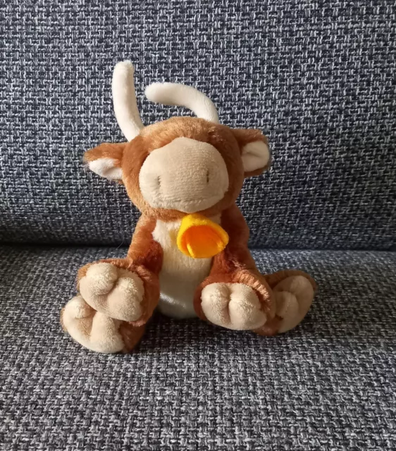 D2 DOUDOU PELUCHE CREATIONS DANI Bouc BEIGE NEUF