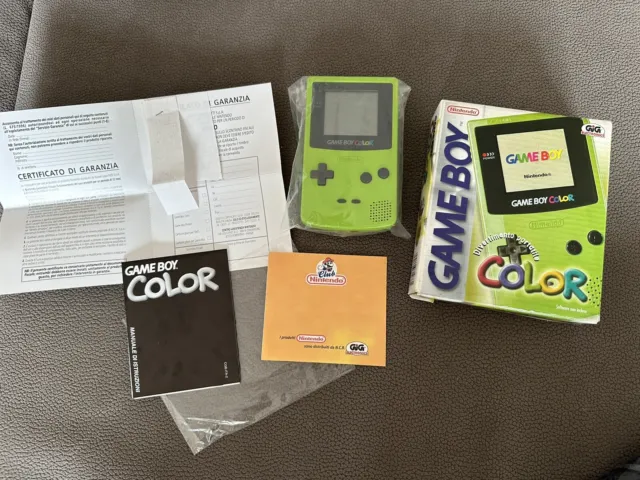 Nintendo Game Boy Color Verde - BOXATO - 1998 - 100% ORIGINALE E 100% ITALIANO!!