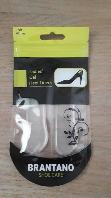 BRANTANO SHOE CARE Ladies Gel Heel Liners 1 Pair All Sizes