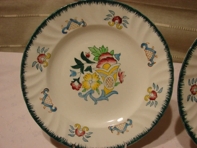 Magnifique Assiette de Rouen - réalisée et peinte à la main / décor