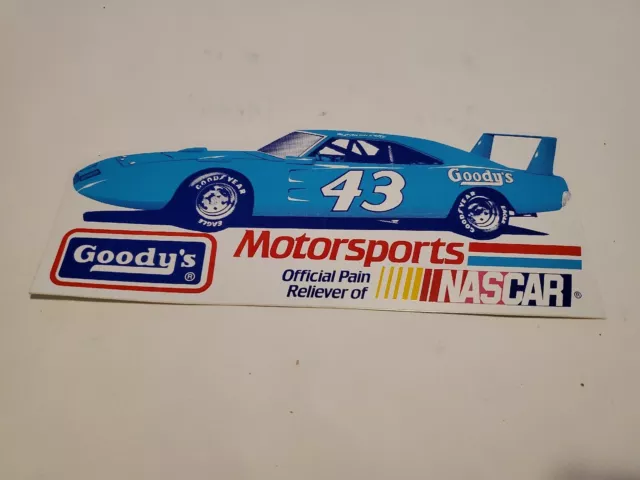 1970 Plymouth Superbird Roadrunner  Wingcar new racing decal sticker Goodys
