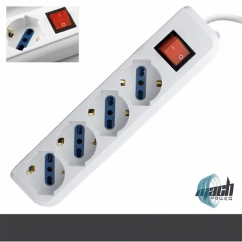 Mach Power MULTIPRESA 4 POSTI (MP-SL3004) CON INTERRUTTORE