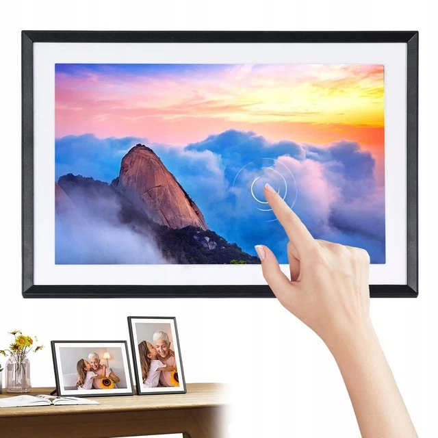 Cadre Photo Numérique Connecté Somikon 10,1 Pouces WiFi Tactile DF-800