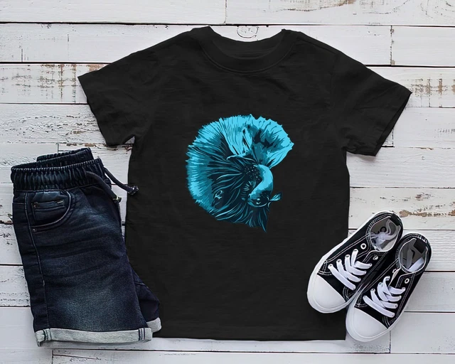 Blue Betta Fish And Siamese Fighting Fish Aquarium Owner T-Shirt