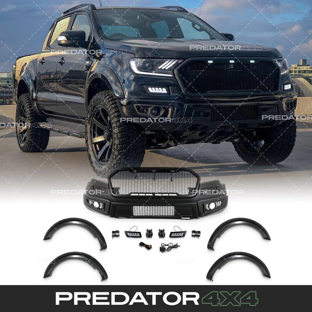 RAPTOR STYLE FRONT Bumper & Led Grille Light Grill For Ford Ranger T7 ...