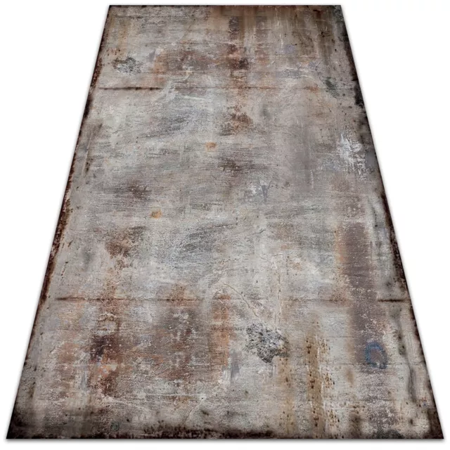Vinyl Outdoor Carpet Rug Balcony Large Mat Carpet Rusty sheet metal 150x225