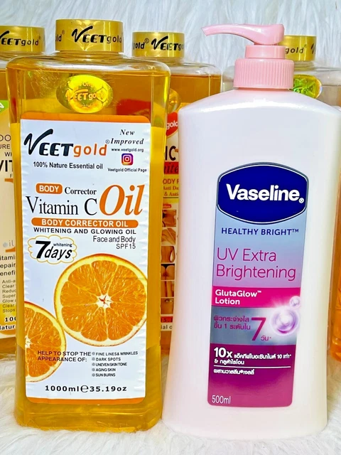 Huile éclaircissante VEETGOLD Turmeric - Hydratante, Nourrissante - 100 Ml - Neuf USA